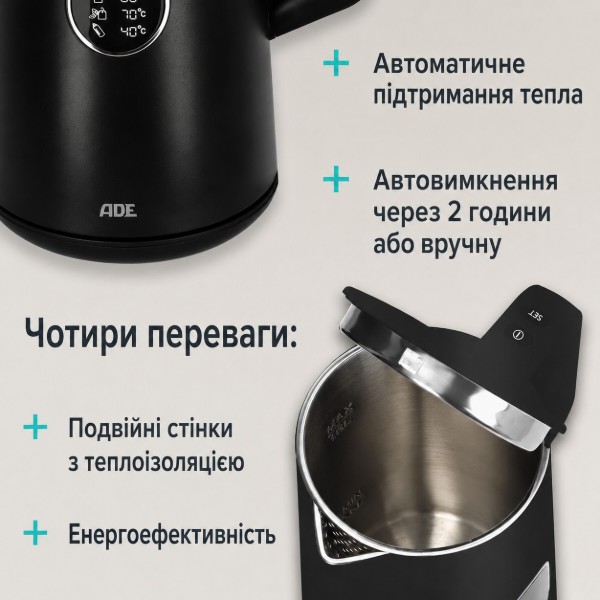 Фото - Електричний чайник ADE KG 2100-2